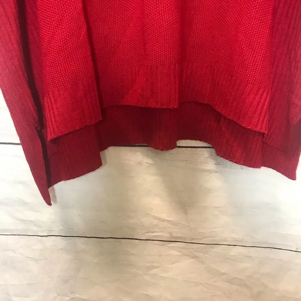 Avenue 3/4 Sleeve Hi-Lo Sweater| Red| Size 18/20 - Picture 4 of 9